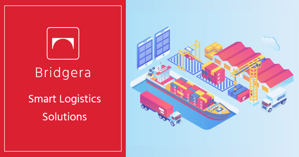 Shipping containers can use smart logistics sensors can to track them from dock to ship to truck